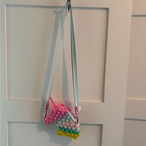 Cat & Jack Unicorn Pop It Bag - Pink, Yellow, Blue